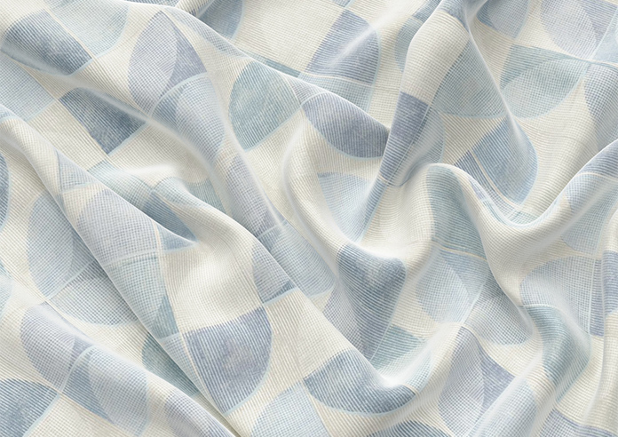 Mosaic Tile, Aquamarine - Roman Blind - Image 4